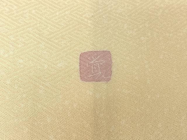 平和屋着物▽訪問着 単衣 友禅 作家物 枝花文 暈し染め 正絹 逸品 AABG3813jh