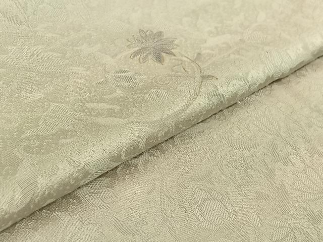 平和屋着物▽上質な小紋 単衣 草花文 暈し染め 金彩 正絹 逸品 AABG3819jh
