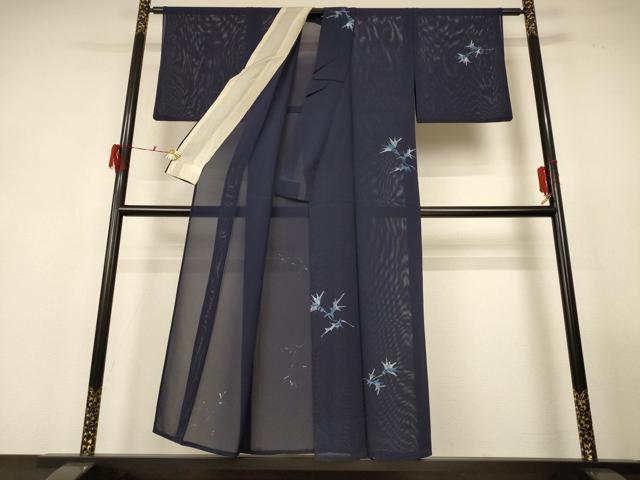 平和屋着物*夏物 訪問着 絽 枝花文 正絹 逸品 AABG3846jd
