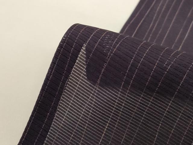 平和屋着物*夏物 小紋 絽 よろけ縞 正絹 逸品 AABG3851jd