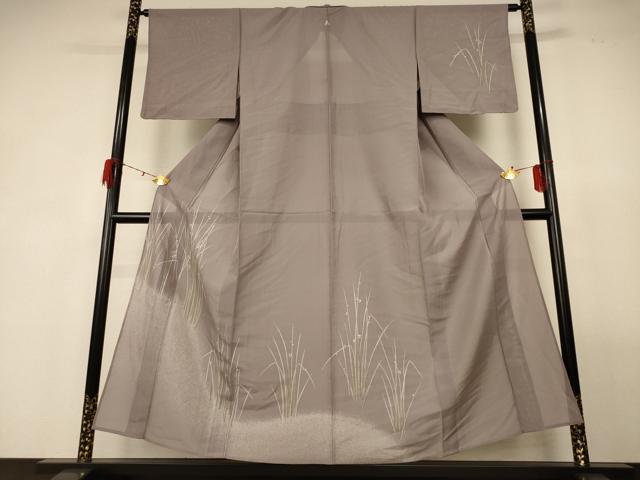 平和屋着物*夏物 訪問着 絽 草花文 正絹 逸品 AABG3855jd