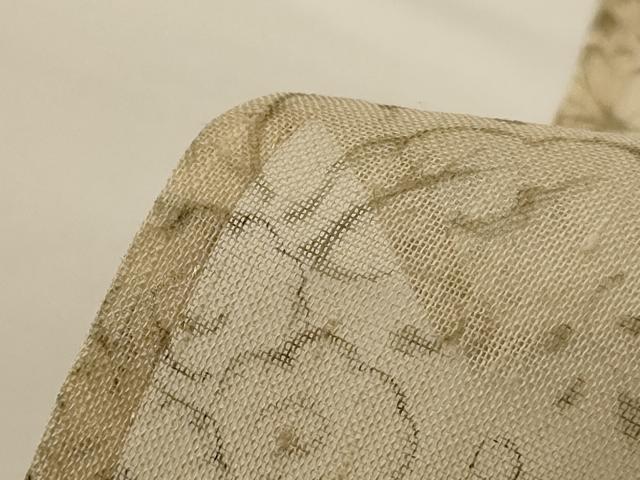 平和屋着物*夏物 絹芭蕉 切嵌草花文 正絹 逸品 AABG3895jd