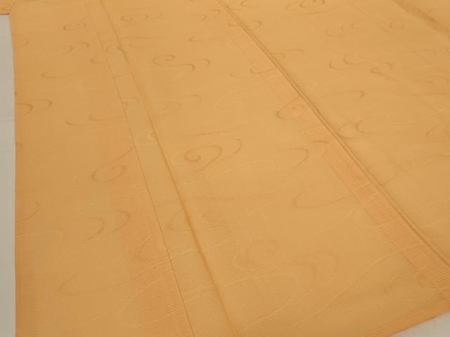 平和屋着物*夏物 色無地 絽 流水紋紗 杏色 正絹 逸品 AABG3902jd