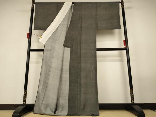 平和屋着物*夏物 江戸小紋 変わり絽 作家物 鮫小紋柄 ロング丈 正絹 逸品 AABG3917jd