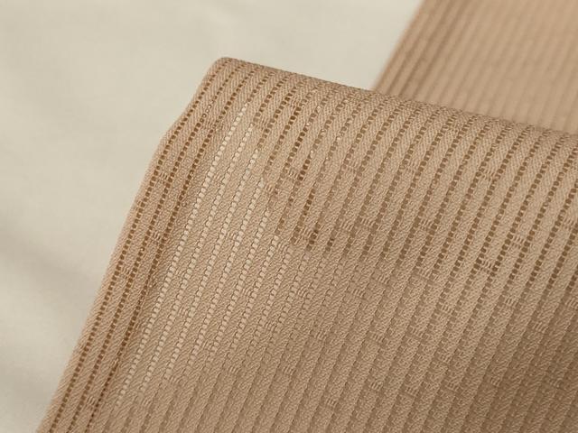 平和屋着物*夏物 訪問着 縦絽 刺繍 草花文 暈し染め 正絹 逸品 AABG3921jd