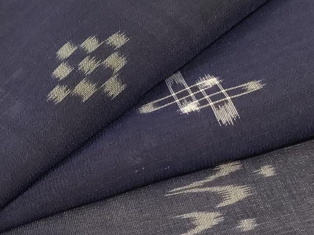 平和屋着物*夏物 本場琉球絣 夏琉球 正絹 逸品 AABG3922jd