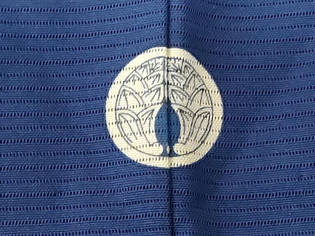 平和屋着物*夏物 色無地 絽 青藍色 正絹 逸品 AABG3946jd