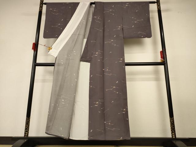 平和屋着物*夏物 小紋 絽 煙管 正絹 逸品 AABG3951jd