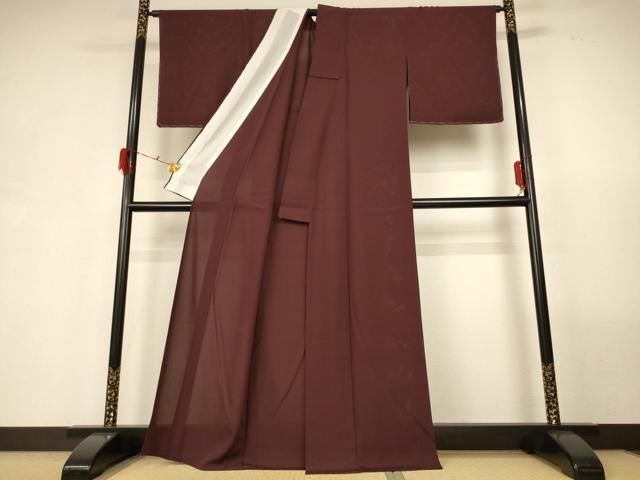 平和屋着物*夏物 色無地 絽 紅檜皮色 正絹 逸品 未使用 AABG3998jd