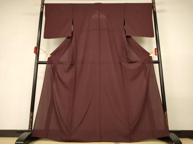 平和屋着物*夏物 色無地 絽 紅檜皮色 正絹 逸品 未使用 AABG3998jd