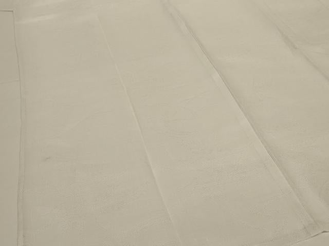 平和屋着物*夏物 長襦袢 流水草花文紗 白色 洗える着物 AABG4000jd