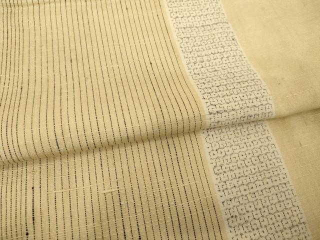 平和屋着物●結城紬 80亀甲 間道 やまと誂製 正絹 逸品 AABG4053ck