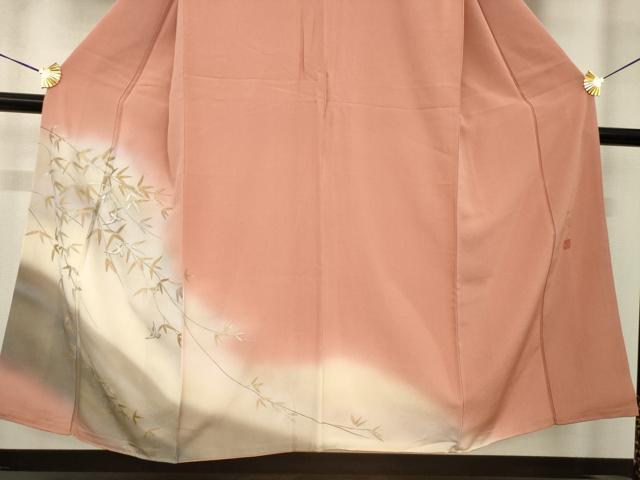 平和屋着物●染色作家 草野一騎 訪問着 飛鳥文 暈し染め 正絹 逸品 AABG4063ck