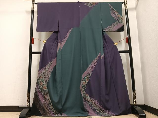 平和屋着物●訪問着 辻が花 金彩 正絹 逸品 AABG4108ph