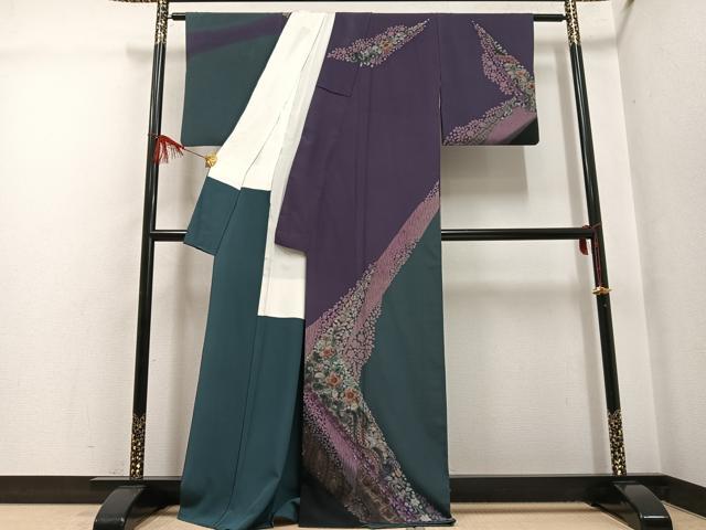 平和屋着物●訪問着 辻が花 金彩 正絹 逸品 AABG4108ph