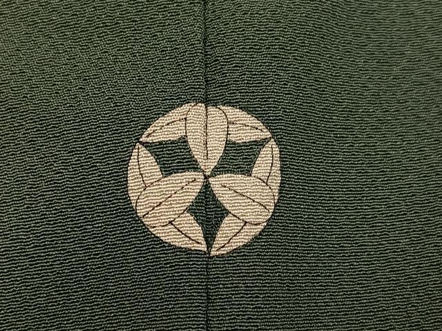 平和屋着物●上質な色無地 藍媚茶色 正絹 逸品 AABG4123ph