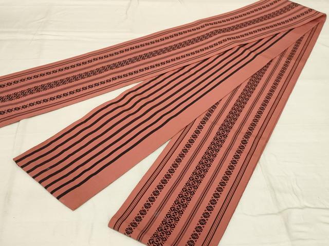 平和屋着物◎本場筑前博多織 半幅帯 献上 正絹 逸品 AABG4171ou