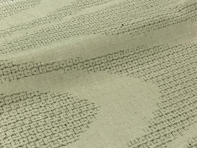 平和屋着物▽結城紬 奥順 はたおり娘 単衣 80亀甲 流水文 正絹 逸品 AABG4212jh