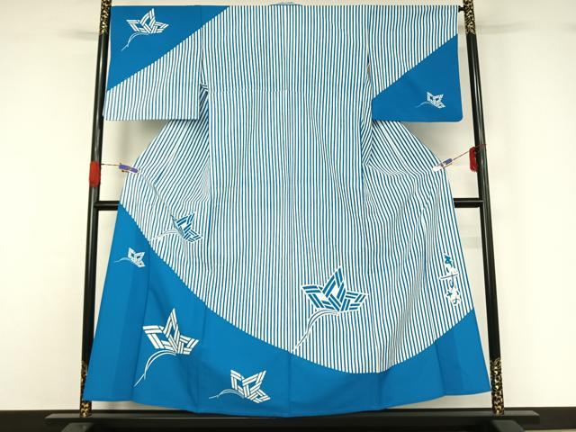 平和屋着物▽訪問着 単衣 舟 洗える着物 AABG4228jh