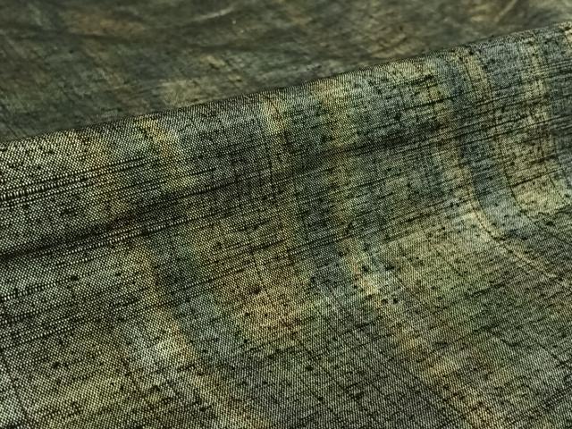 平和屋着物▽上質な紬 単衣 霞文 正絹 逸品 AABG4257jh