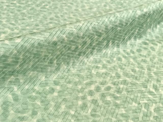 平和屋着物▽上質な小紋 単衣 霞文 正絹 逸品 AABG4260jh