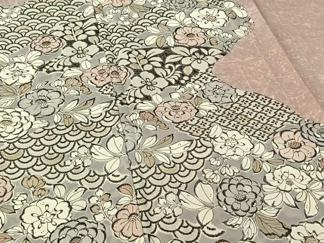 平和屋着物▽訪問着 単衣 辻が花 正絹 逸品 AABG4263jh