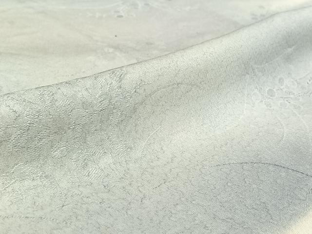 平和屋着物▽上質な小紋 単衣 草花文 暈し染め 正絹 逸品 AABG4278jh