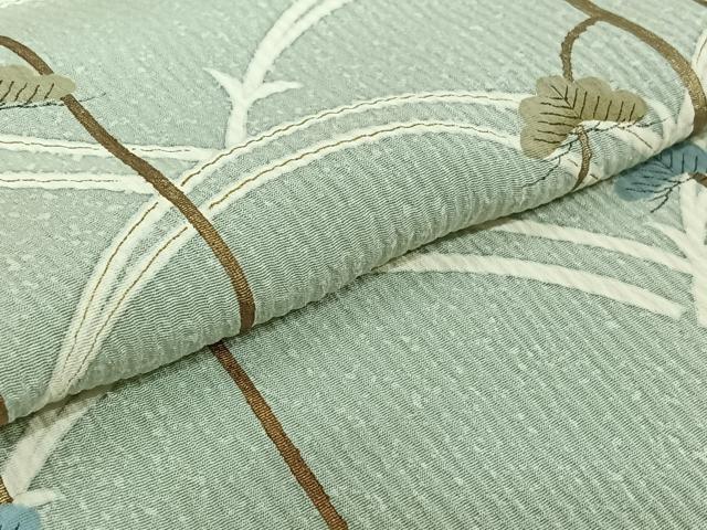 平和屋着物▽訪問着 単衣 松文 金彩 正絹 逸品 AABG4280jh