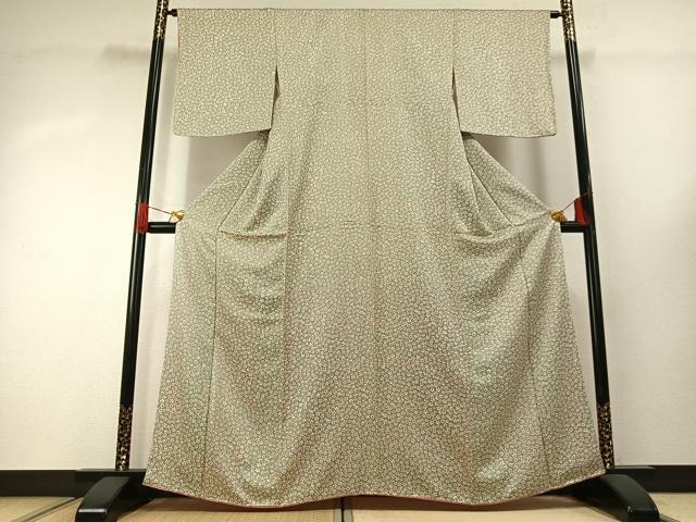 平和屋着物■上質な小紋 花づくし 正絹 逸品 AABG4285fy
