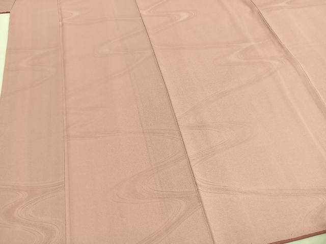 平和屋着物■上質な色無地 流水地紋 虹色 正絹 逸品 AABG4289fy