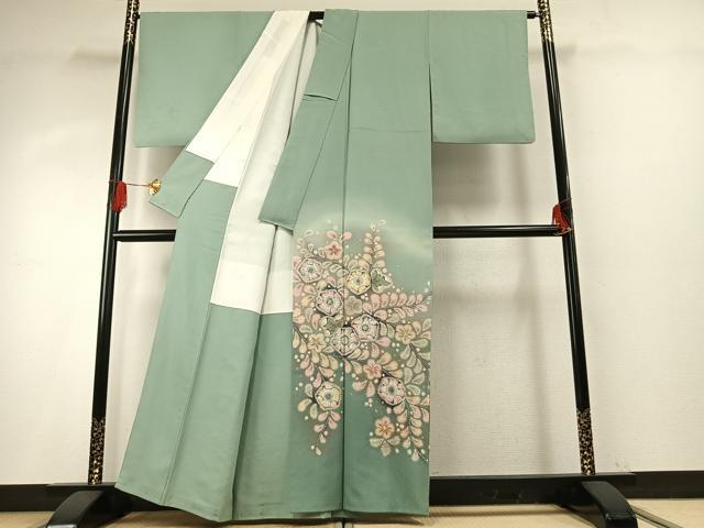 平和屋着物●越後十日町の一流染匠 桐屋・翠山工房 色留袖 絞り 辻が花 暈し染め 正絹 逸品 AABG4344fy