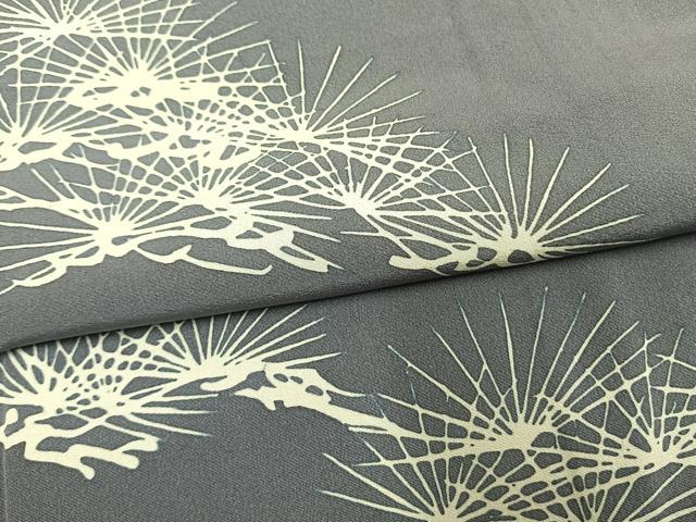 平和屋着物●二代栄一 訪問着 松 正絹 逸品 未使用 AABG4355fy