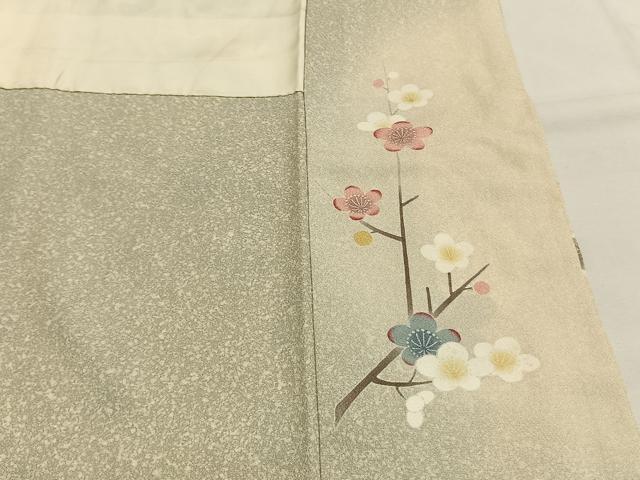 平和屋着物●訪問着 友禅 作家物 枝花文 暈し染め 金彩 正絹 逸品 AABG4369fy