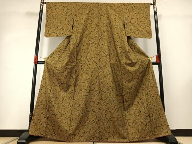 平和屋着物●本場染大島紬 花尽くし 正絹 逸品 未使用 AABG4374fy