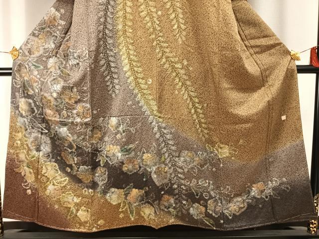 平和屋着物●訪問着 作家物 絞り 辻が花 暈し染め 金銀彩 正絹 逸品 未使用 AABG4399fy