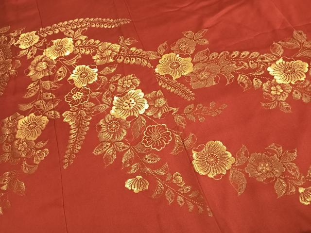 平和屋着物●豪華振袖 辻が花 寿光織 金糸 正絹 逸品 AABG4420fy