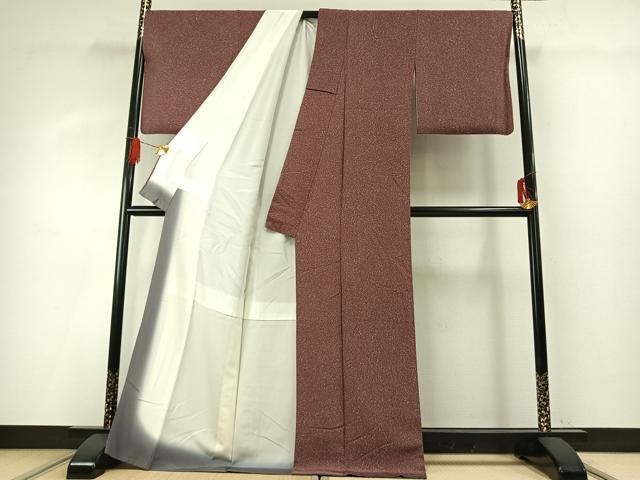 平和屋着物●上質な小紋 作家物 霞文 正絹 逸品 AABG4428fy
