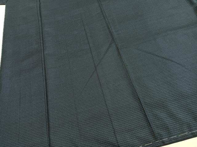 平和屋着物●男性 本場大島紬 格子 正絹 逸品 AABG4437fy