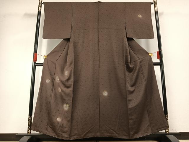 平和屋着物●訪問着 竹屋町刺繍 兎 枝梅文 蛍暈し 金糸 正絹 逸品 AABG4442fy