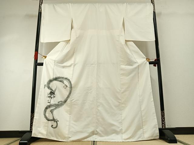 平和屋着物●訪問着 手描き 龍 やまと誂製 正絹 逸品 AABG4520fy