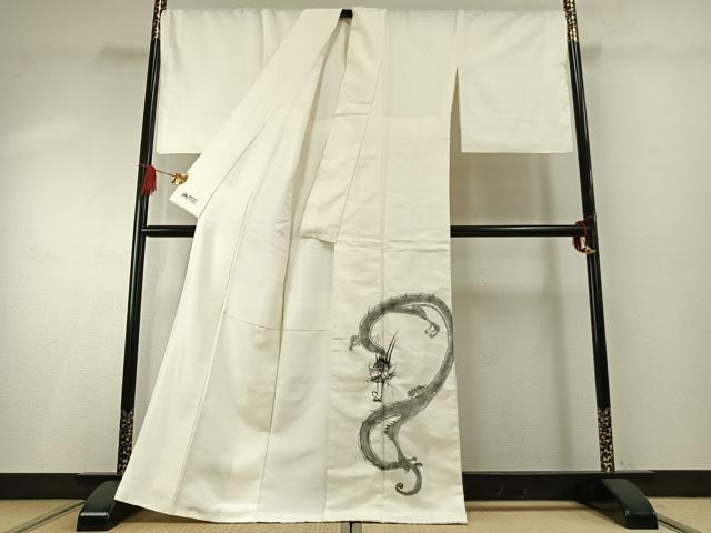 平和屋着物●訪問着 手描き 龍 やまと誂製 正絹 逸品 AABG4520fy