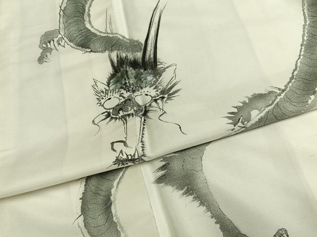 平和屋着物●訪問着 手描き 龍 やまと誂製 正絹 逸品 AABG4520fy