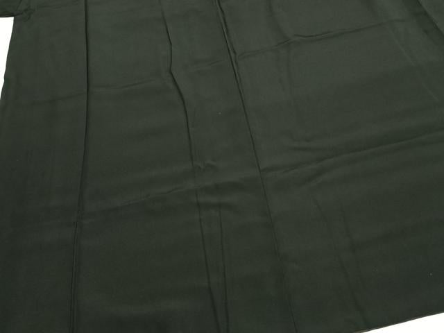 平和屋着物●男性 黒紋付 羽織セット 正絹 逸品 AABG4524fy
