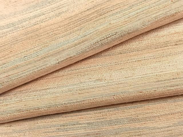 平和屋着物●紅花紬 米沢 霞文 正絹 逸品 AABG4549fy