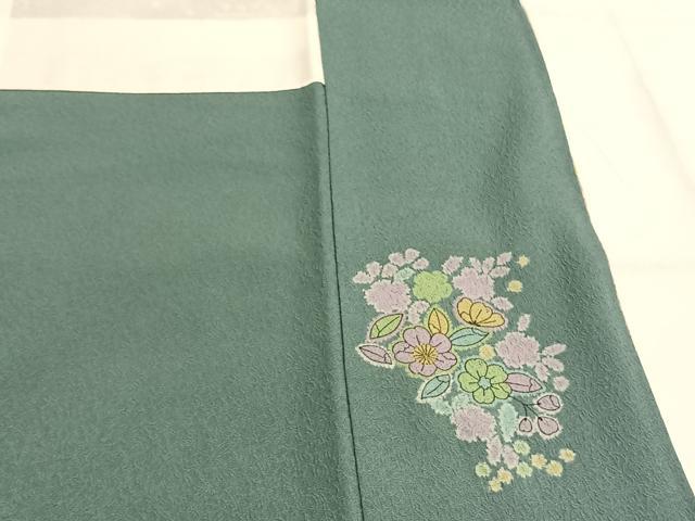 平和屋着物●訪問着 辻が花 暈し染め 金通し地 正絹 逸品 AABG4571fy