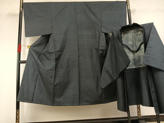 平和屋着物●男性 本場大島紬 アンサンブル 100亀甲 総詰め 正絹 逸品 AABG4574fy