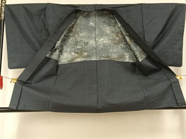 平和屋着物●男性 本場大島紬 アンサンブル 100亀甲 総詰め 正絹 逸品 AABG4574fy