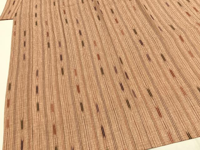 平和屋着物●長襦袢 無双仕立て 矢羽間道 正絹 逸品 AABG4575fy