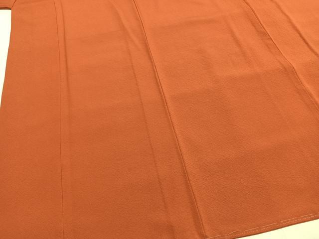 平和屋着物●上質な色無地 丹色 正絹 逸品 未使用 AABG4595fy