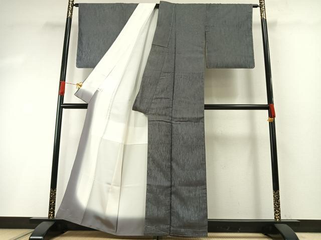 平和屋着物●上質な小紋 杢目地紋 正絹 逸品 未使用 AABG4607fy